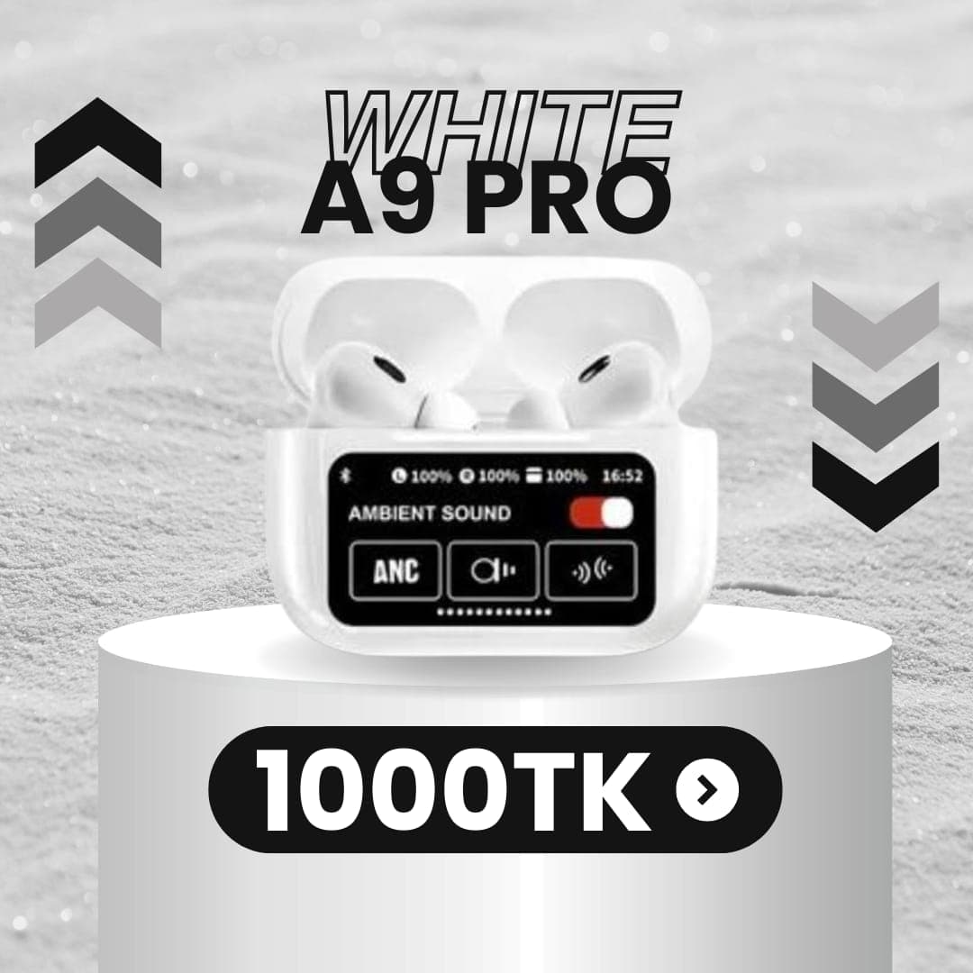 White A9 Pro TWS Earbuds