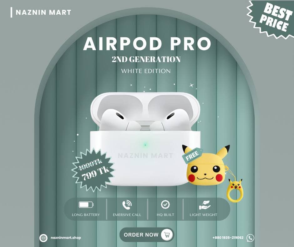Airpod Pro 2nd Generation (White Edition)