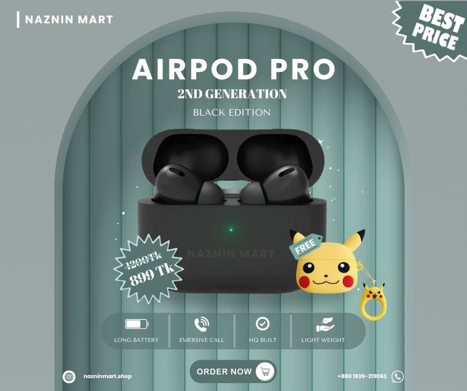 Airpod Pro 2nd Generation (Black Edition)